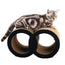 Griffoir en carton pour chats style tunnel 