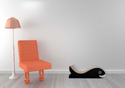 Griffoir en carton pour chats forme poisson_Flipper