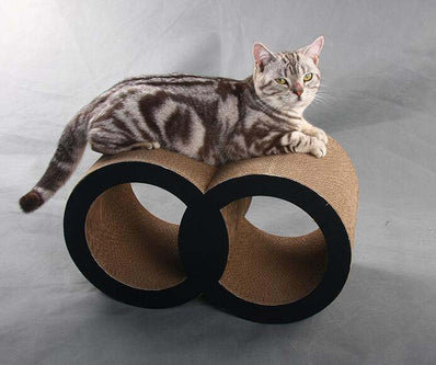 Griffoir en carton pour chats style tunnel_Simba