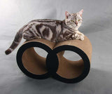 Griffoir en carton pour chats style tunnel "Simba"