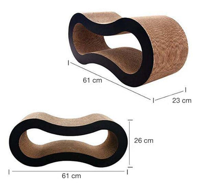 Griffoir en carton pour chats style design_Tigrou